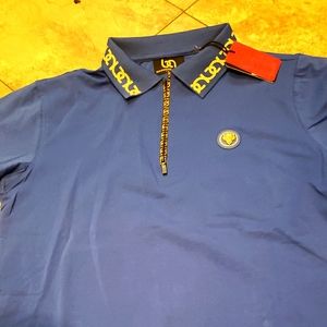 MEN ZIPPERED POLO SHIRT...BRAND NEW..